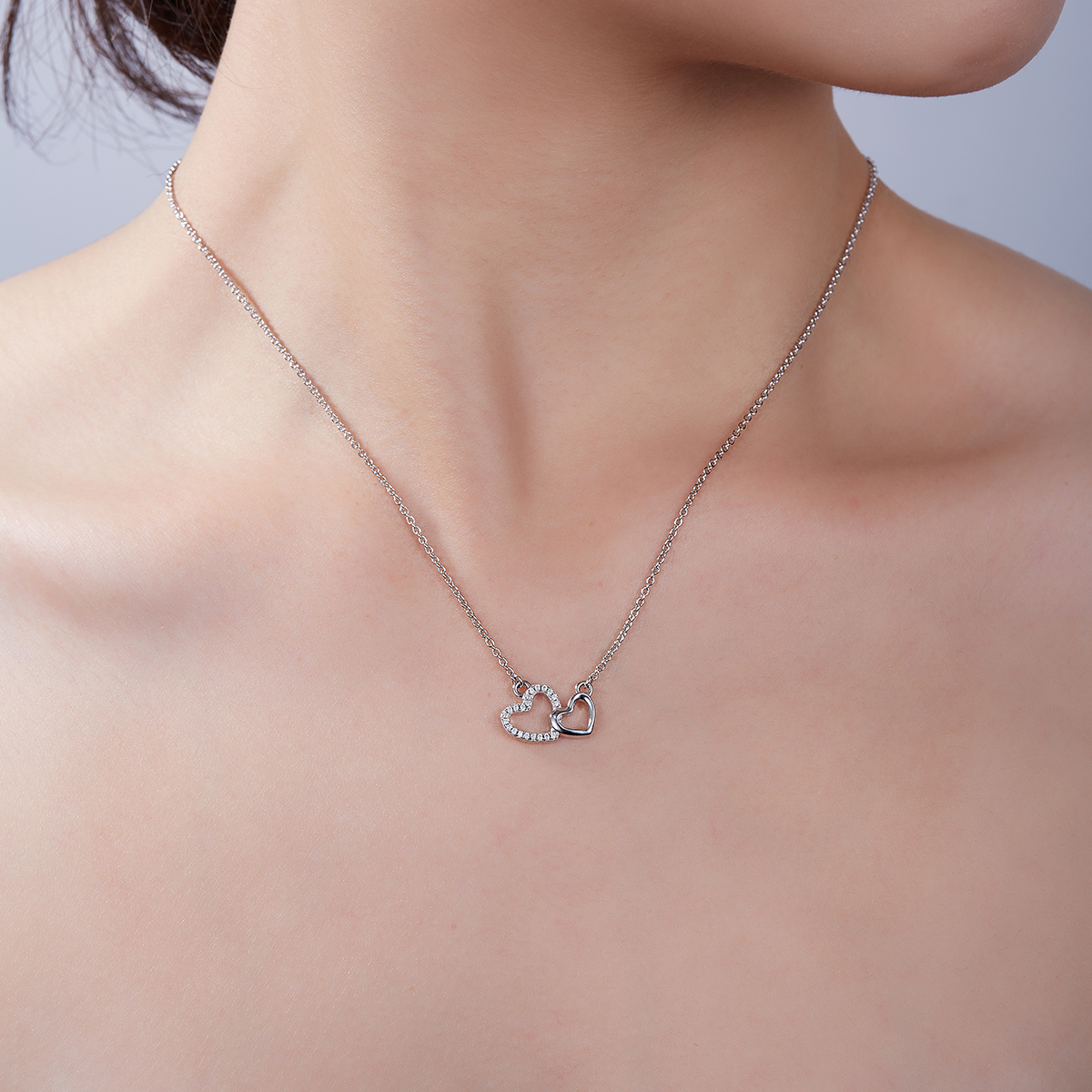 Double Core Heart Pendant   k26A