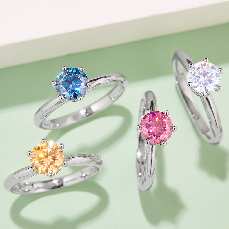 Straight Arm Claw-set Necklace