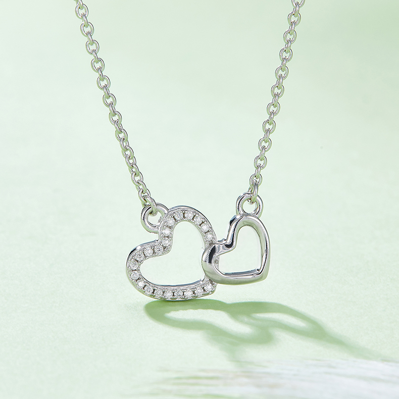 Double Core Heart Pendant   k26A