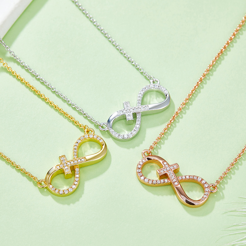 Cross Pavé Infinite Love  K020A