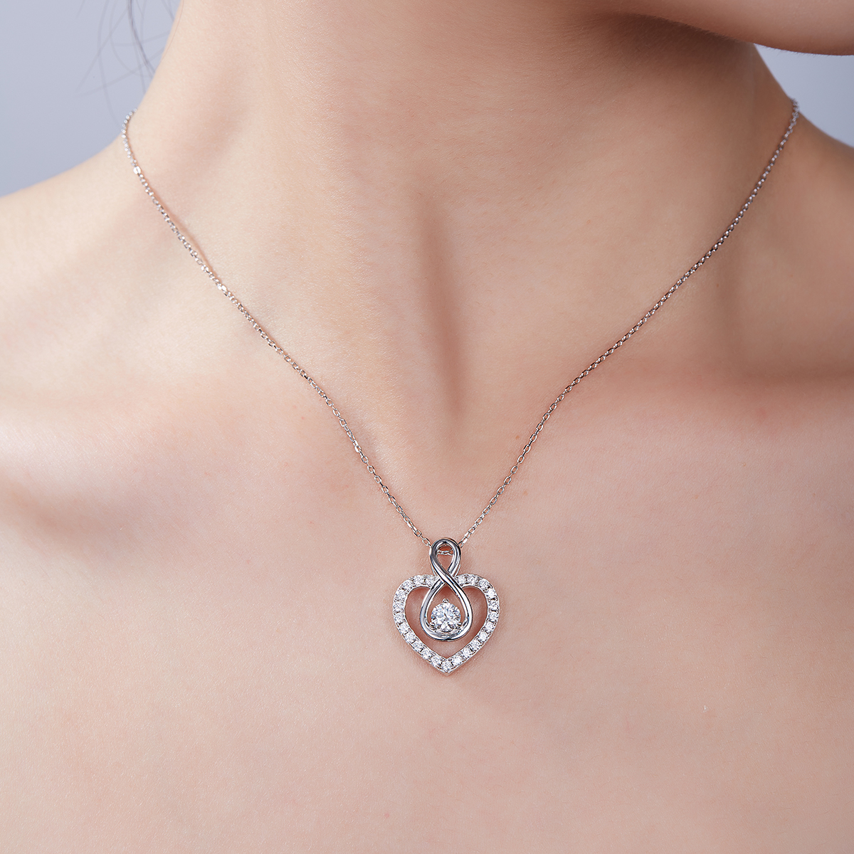 Round Main Stone Infinite Love K017A