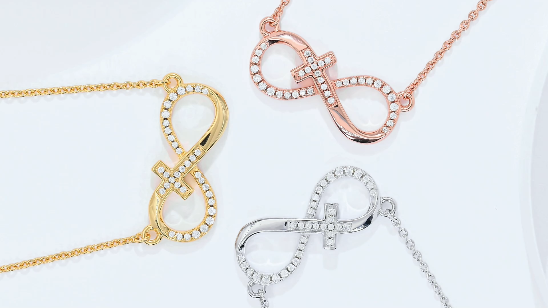 Cross Pavé Infinite Love  K020A