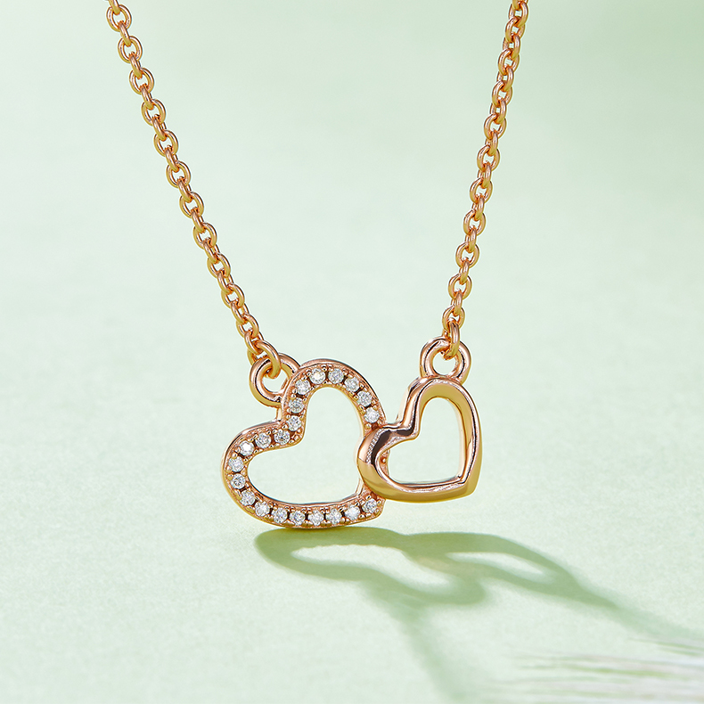 Double Core Heart Pendant   k26A