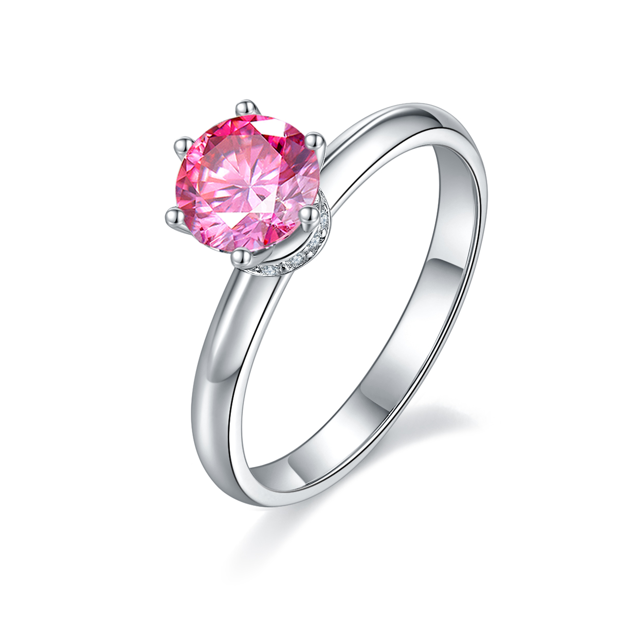 Straight Arm Claw-set Necklace