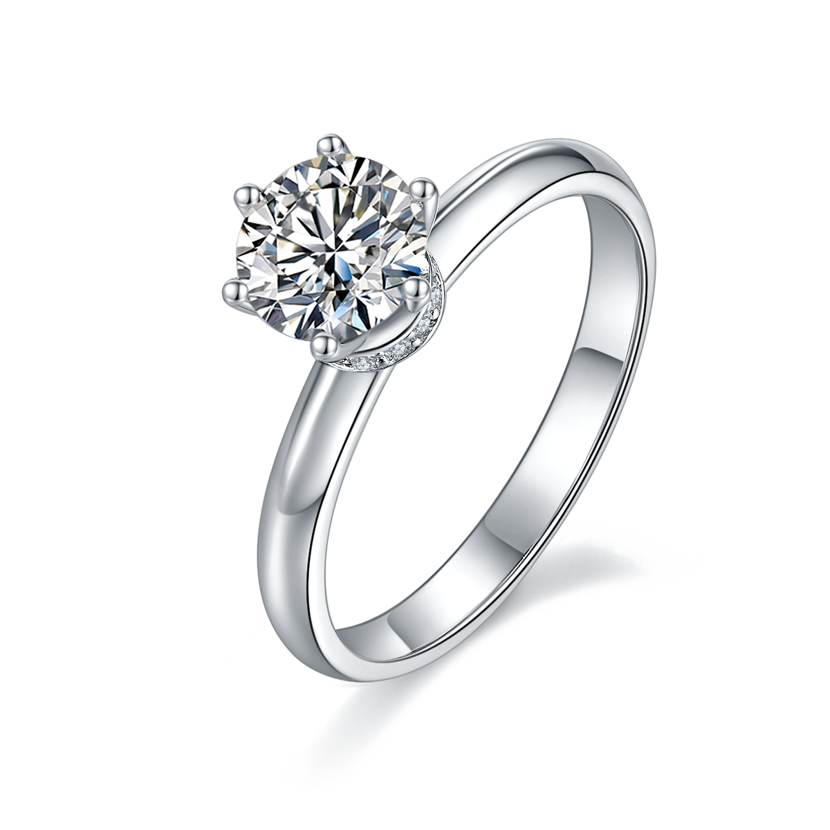 Straight Arm Claw-set Necklace