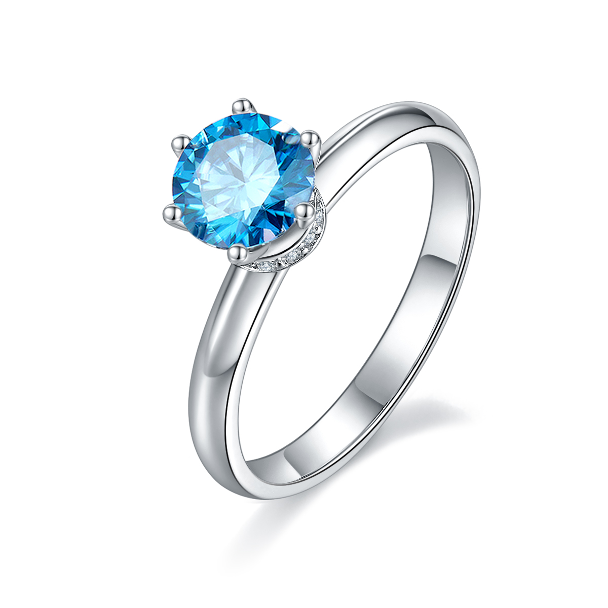 Straight Arm Claw-set Necklace