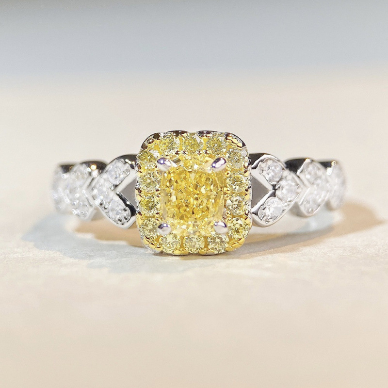 S925 Sterling Silver Pink Diamond Ring for Women Cute Ins Style Simple Pink Heart Ice Flower Cut