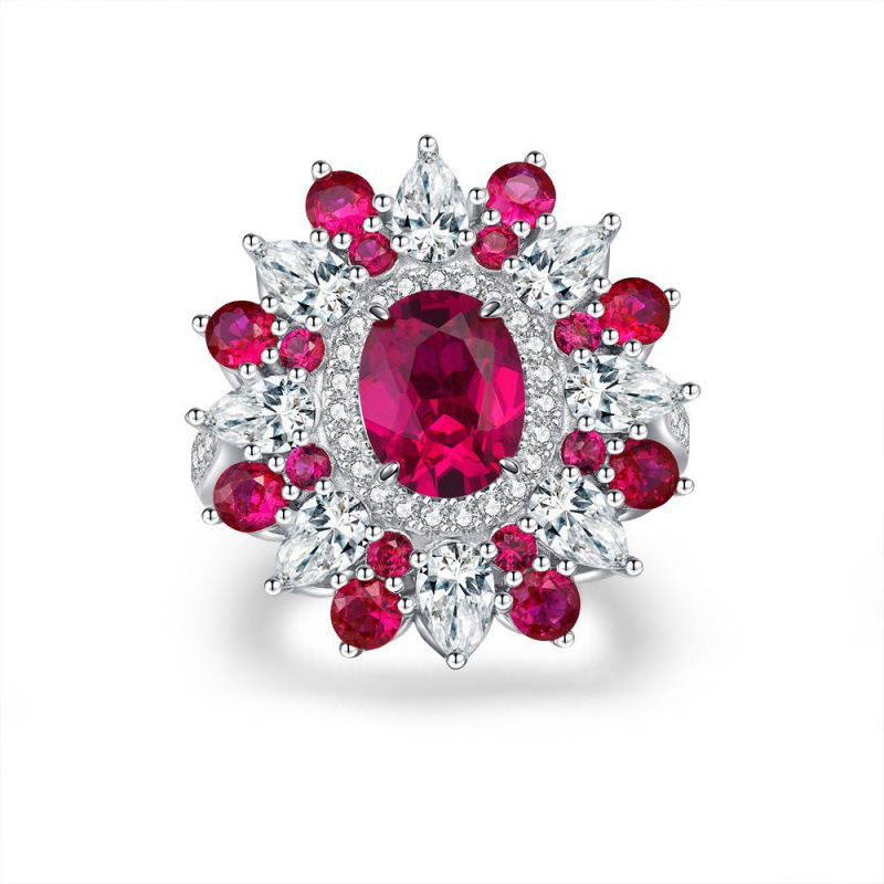 Creative Zircon Ring S925 Sterling Silver Luxury Inlaid Ring Jewelry New Arrival Personality Wholesale