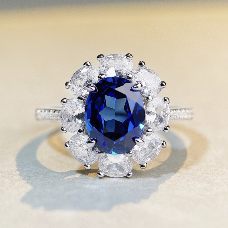 Hot Selling Jewelry S925 Sterling Silver Ring for Women High-end Full Diamond Band