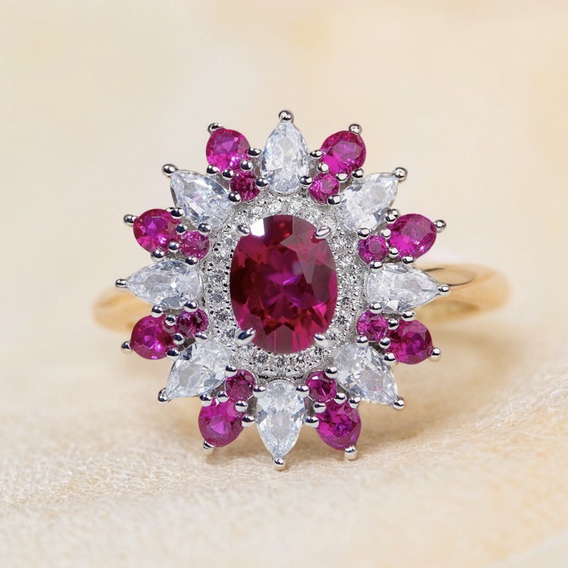 S925 Sterling Silver Flower Ring for Women