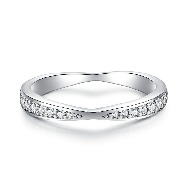 S925 Sterling Silver Ring for Women, Stackable Band, Multiple Wearing Styles, Niche Design, Simple and Elegant