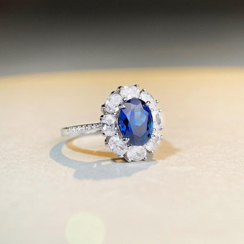 Hot Selling Jewelry S925 Sterling Silver Ring for Women High-end Full Diamond Band