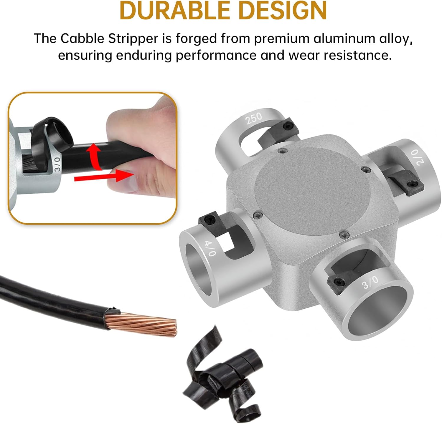 Large Cable Stripper (2/0-250 MCM)