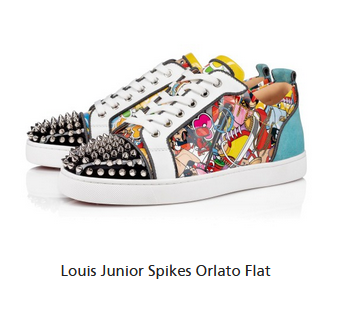 christian louboutin Louis Junior Spikes Orlato Flat Sneaker