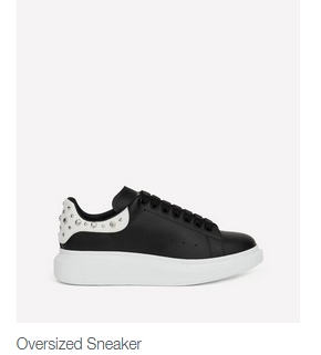 Alexander McQueen Shoes Oversized Sneaker black withe