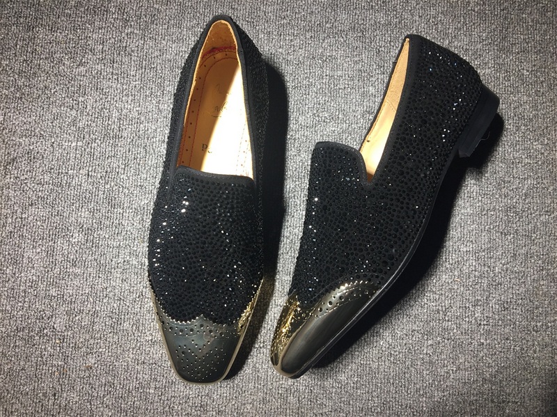 red bottoms for man Christian Louboutin Loafer Black Men Shoes