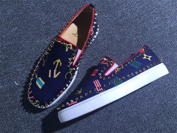 Louboutin For Man Sneakers Christian Louboutin Flat Boat Shoes