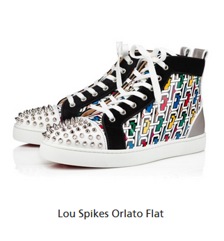 christian louboutin Lou Spikes Orlato Flat Sneaker