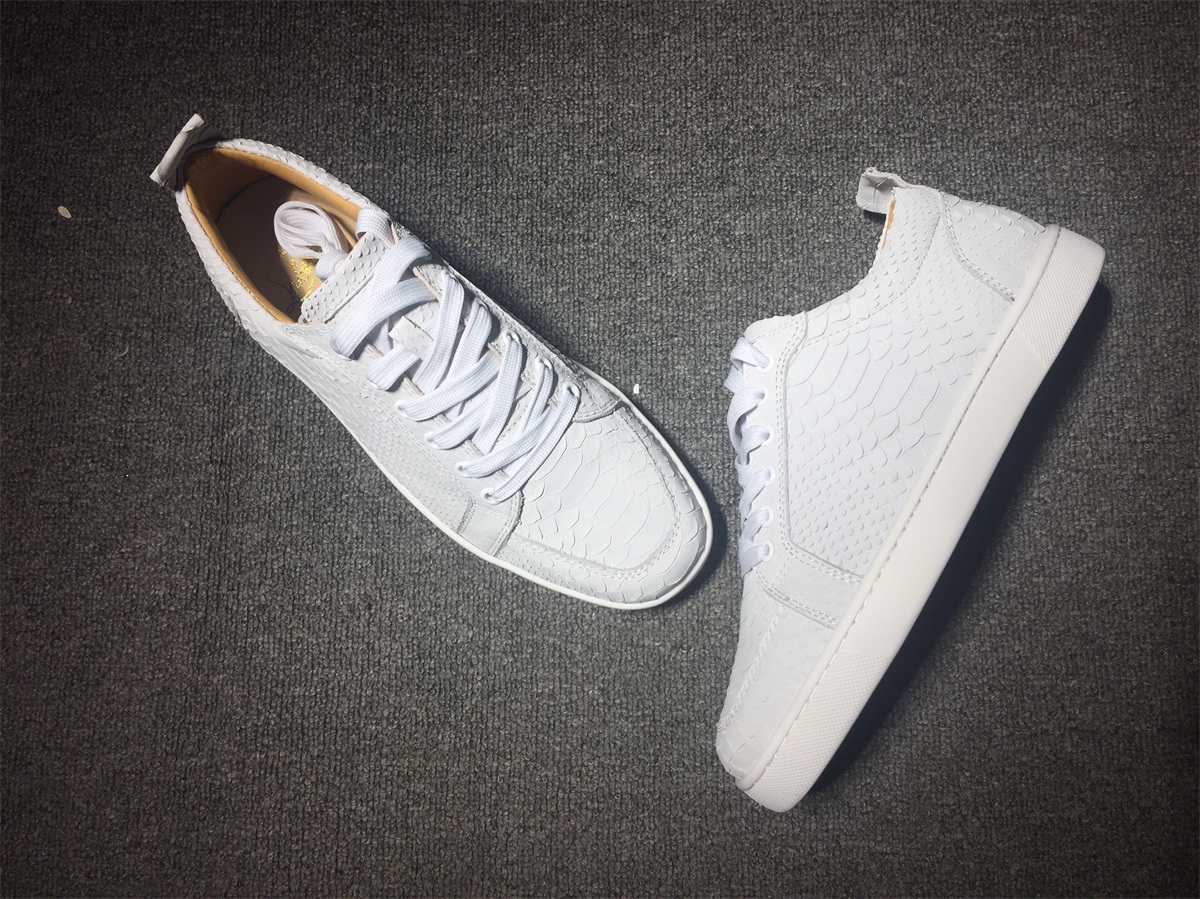 Christian Louboutin White Low Top Junior Shoes
