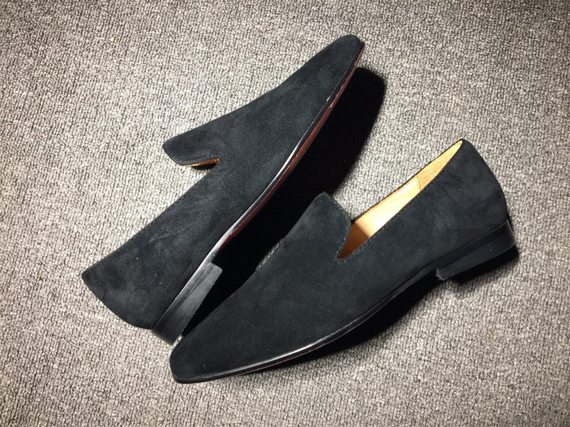 mens loboutin sneakers Christian Louboutin Loafer Black Suede Men Shoes