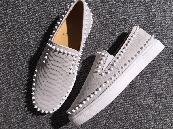 Louboutin For Man Sneakers Christian Louboutin Flat Boat Shoes