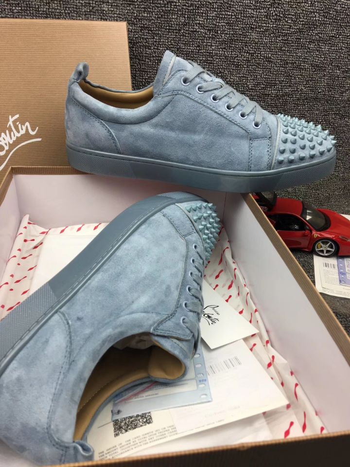 Christian Louboutin Sneaker Low Top Junior Toes With Strass Spikes Men Shoes