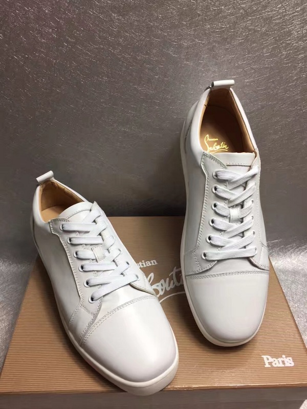 Christian Louboutin White Low Top Junior Shoes