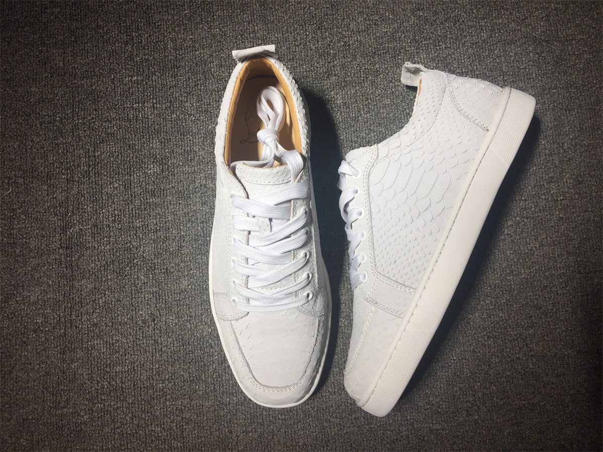 Christian Louboutin White Low Top Junior Shoes