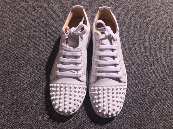 Christian Louboutin White Low Top Junior Shoes