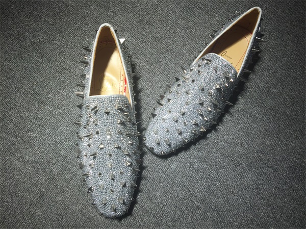 loafers for men Christian Louboutin Loafer Gold Spikes Men Shoes