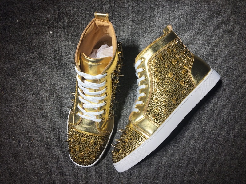 Christian Louboutin High Top Flats Men Sneakers