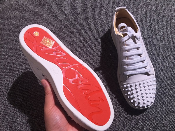 Christian Louboutin White Low Top Junior Shoes