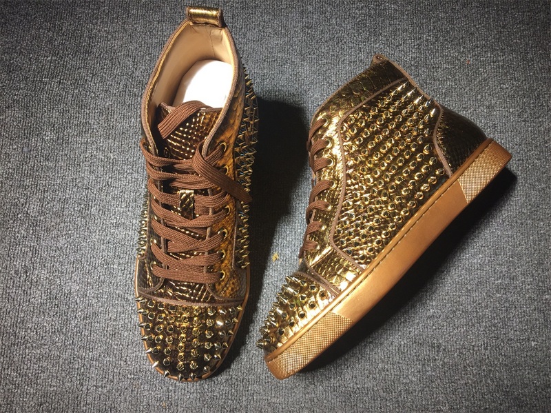 Christian Louboutin High Top Flats Men Sneakers