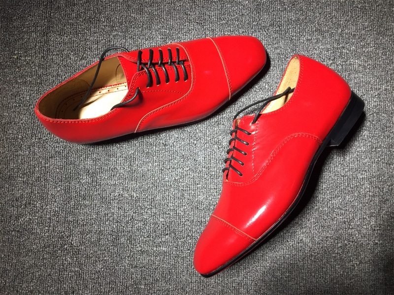 loafers for men Christian Louboutin Loafer Red Patent Leather Men Shoes