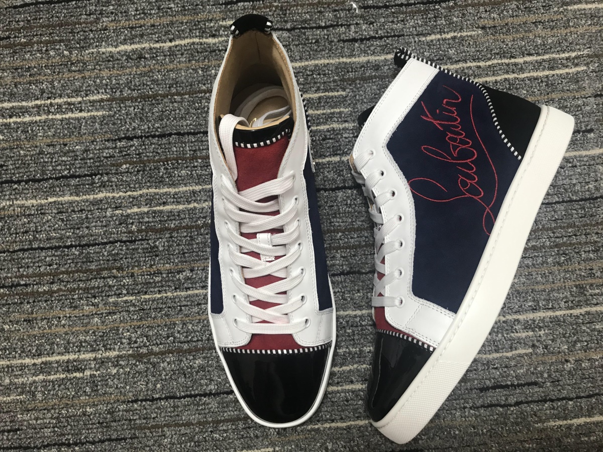 christian louboutin Lou Navy Louis Flat shoes