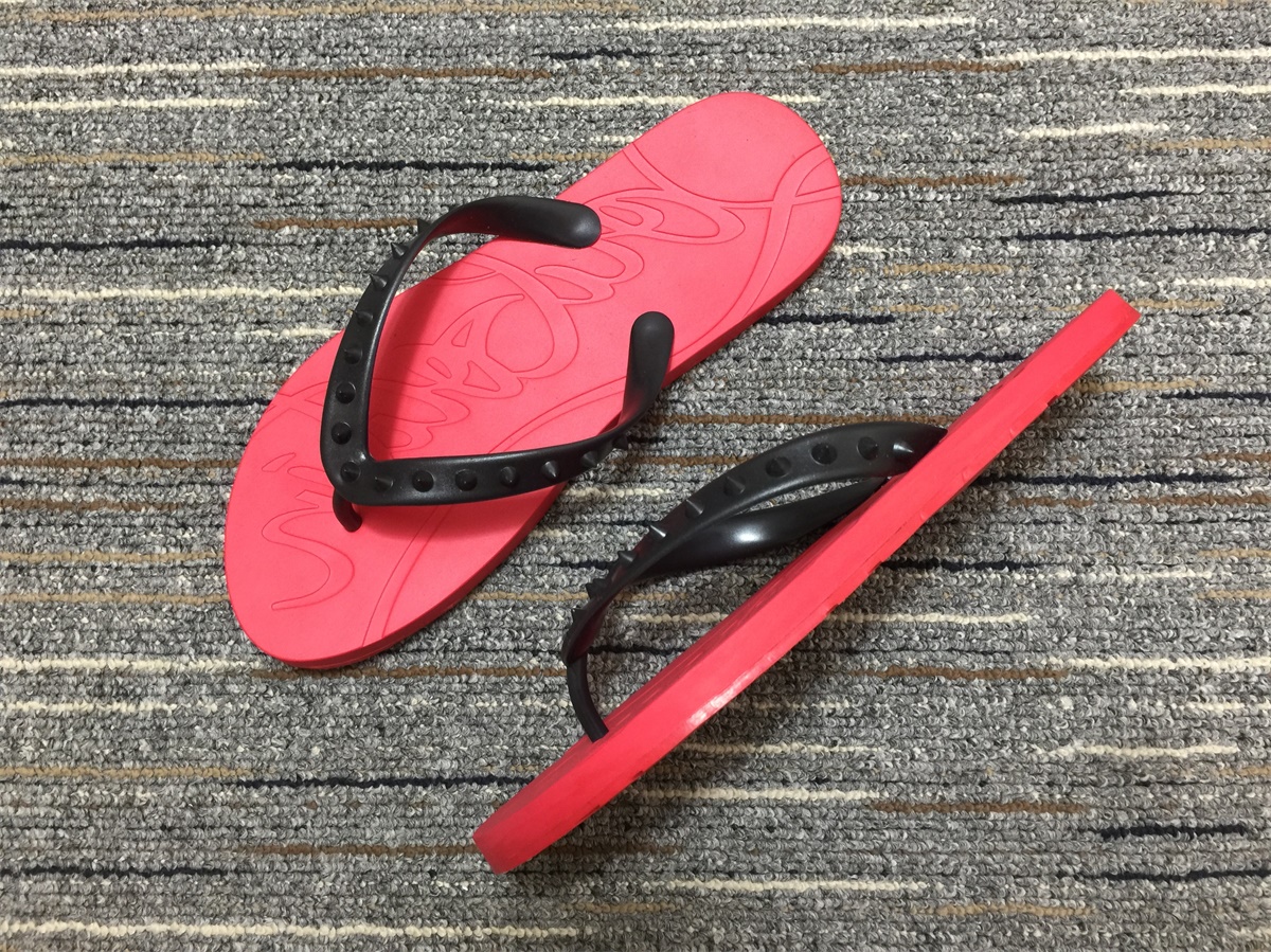 christian louboutin Loubi Flip Flat Shoes