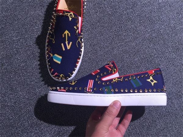 Louboutin For Man Sneakers Christian Louboutin Flat Boat Shoes