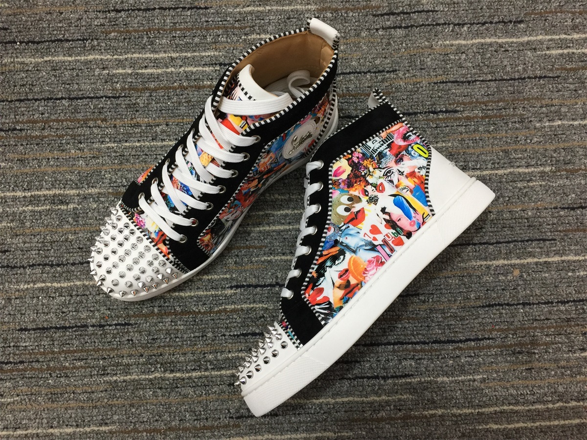 christian louboutin Lou Spikes Orlato Flat Sneaker