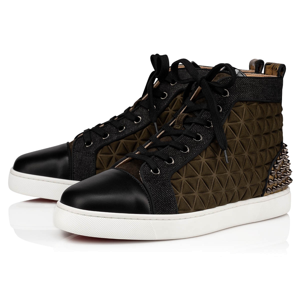 christian louboutin lou spikes III shoes