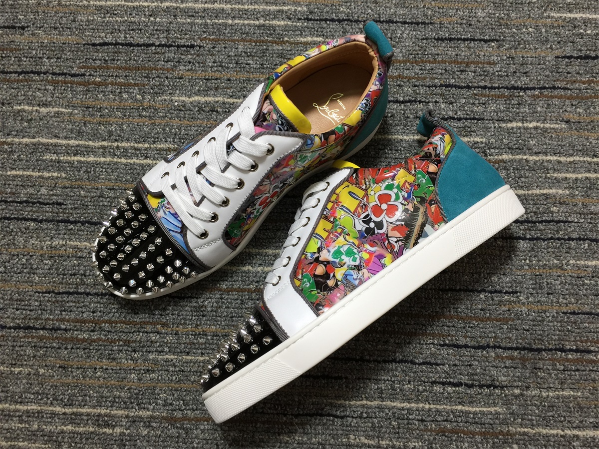 christian louboutin Louis Junior Spikes Orlato Flat Sneaker