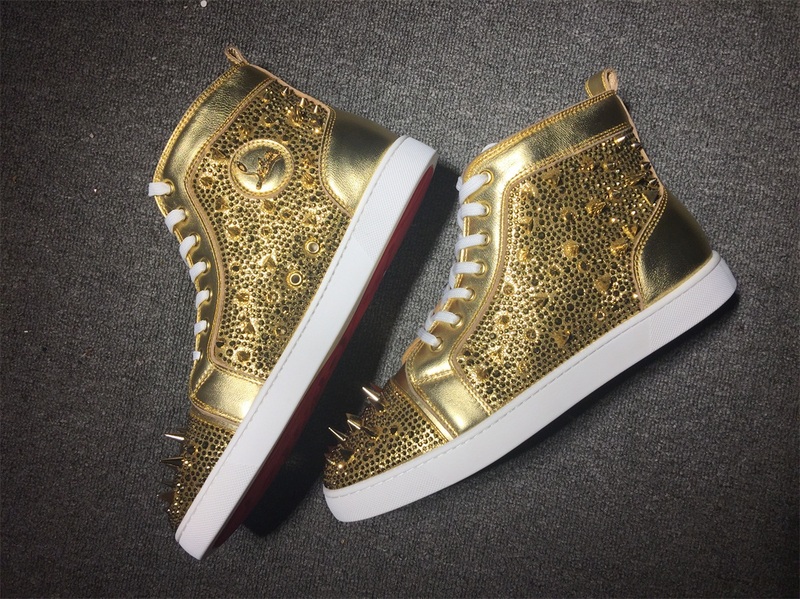 Christian Louboutin High Top Flats Men Sneakers