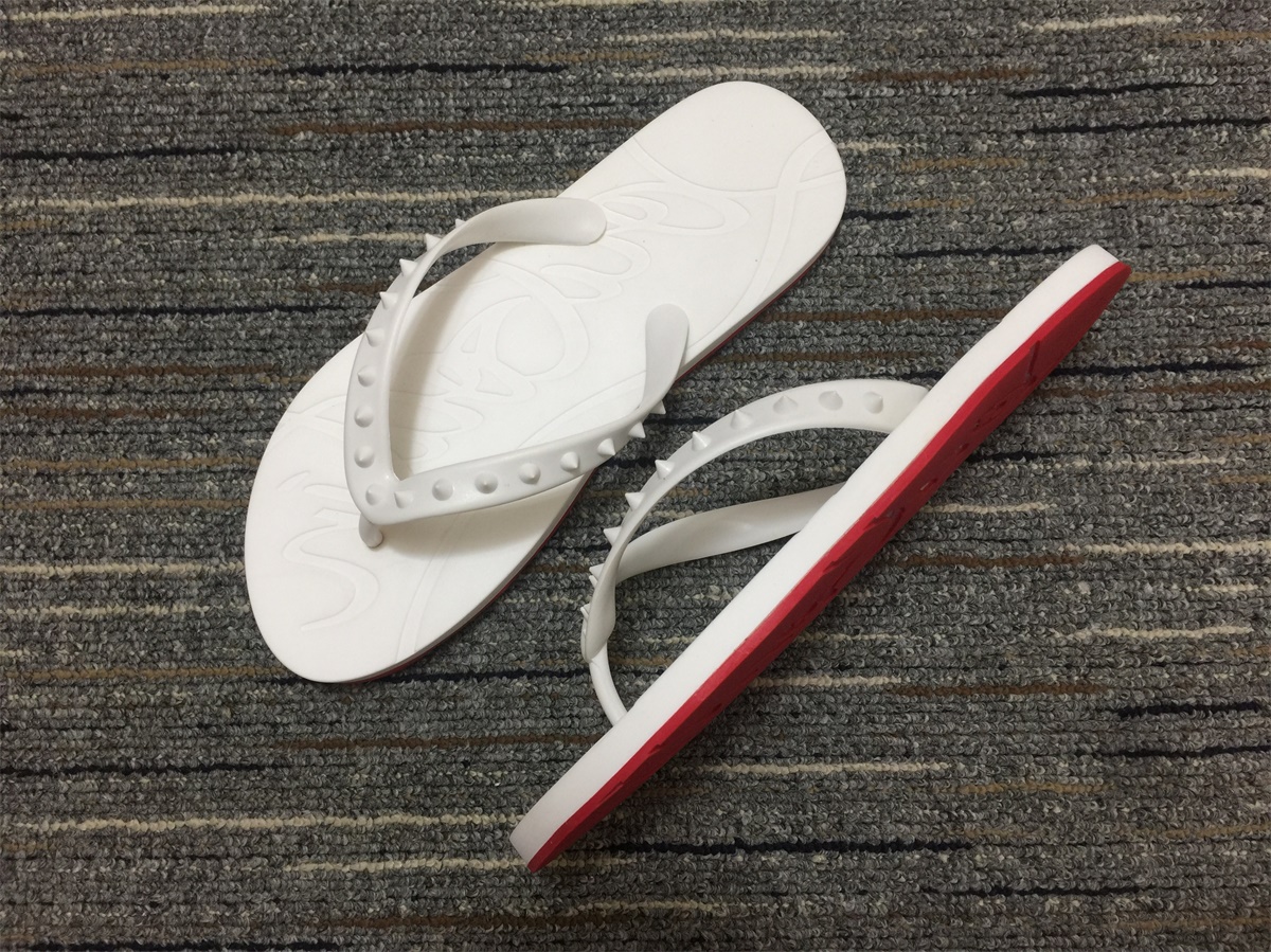christian louboutin Loubi Flip Flat Shoes