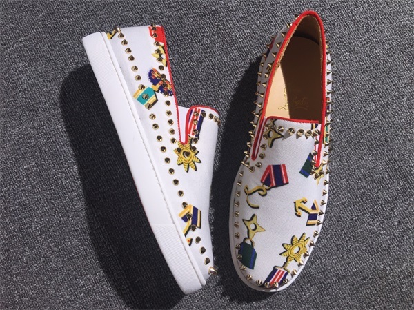 Louboutin For Man Sneakers Christian Louboutin Flat Boat Shoes