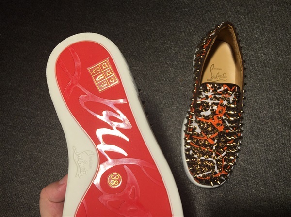 Louboutin For Man Sneakers Christian Louboutin Flat Boat Shoes