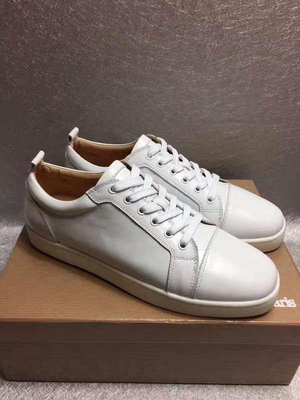 Christian Louboutin White Low Top Junior Shoes