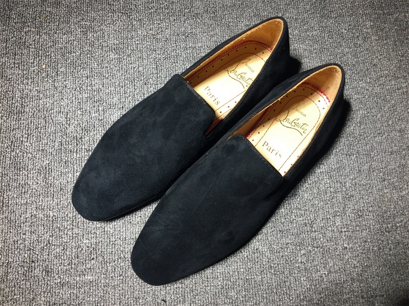 mens loboutin sneakers Christian Louboutin Loafer Black Suede Men Shoes