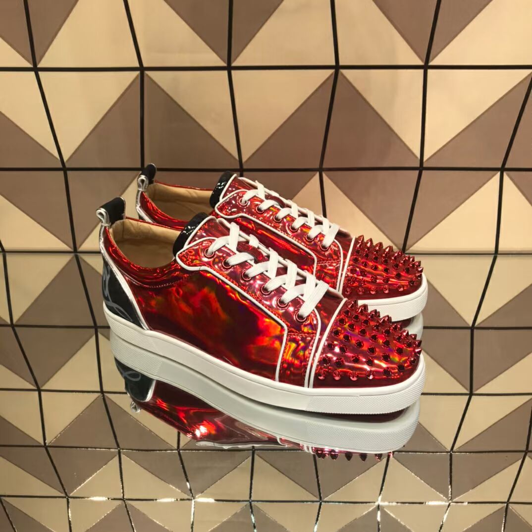 christian louboutin Fun Louis Junior Spikes Flat Sneaker