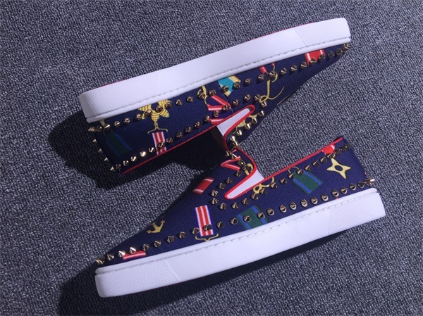 Louboutin For Man Sneakers Christian Louboutin Flat Boat Shoes