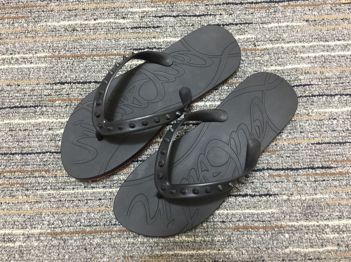 christian louboutin Loubi Flip Flat Shoes