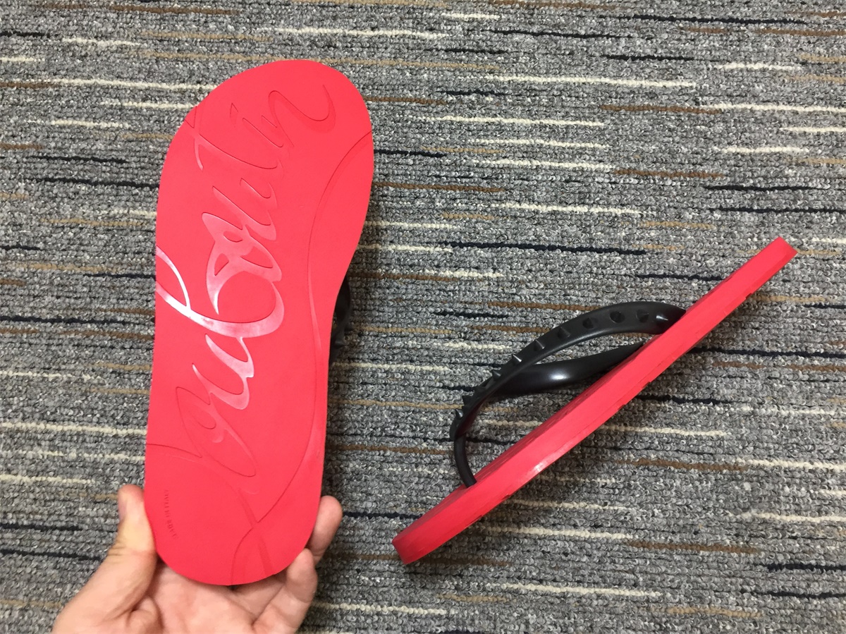 christian louboutin Loubi Flip Flat Shoes